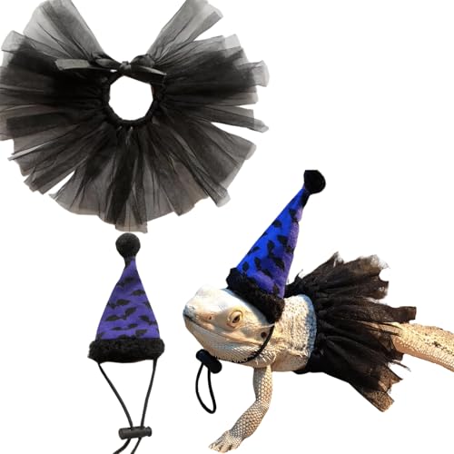 Conjunto de fantasias de dragão barbudo, chapéus de lagarto para aniversário, Halloween, Natal, aces