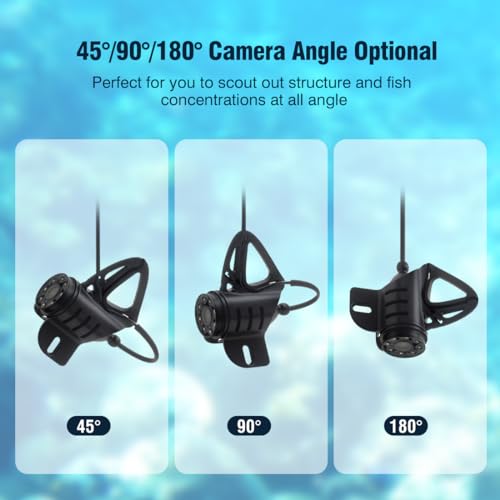 Image of MOOCOR 2023 Underwater Fishing Camera with AV & HDMI Port, HD 1080P, Connect with Your Own TV /Sonar, Ice Fishing Camera Underwater System, IR /LED White Lighting Mode (20m /66ft)