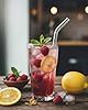 18-Pack Glass Straws, Reusable Clear Glass Drinking Straws Set, 8.5 Inch x 10mm ... #4