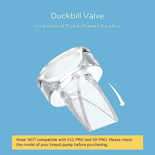 Wearable Breast Pump Replacement Parts Duckbill Valves 4Pcs & Silicone Diaphragm 4Pcs For Momcozy S12 S9, Original Part Accessories Replacement, Electric Breast Pump Part, Bpa Free, Easy To Clean,8Pcs #TOP4
