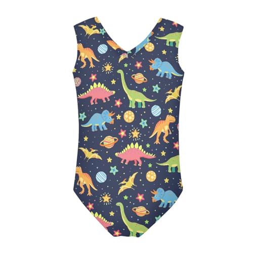 Image of INSTANTARTS Leopard Leotard Girl Gymnastics Toddler Tank Biketards One Piece