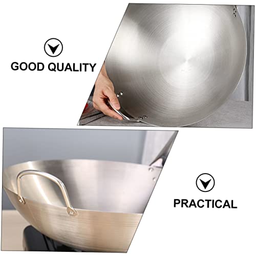 Garneck Wok de acero inoxidable 1 pieza redondo miniatura 6
