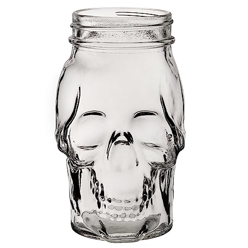 Hospitality Brands HG98007-012 Clear 17-1/2 Ounce Skull Jar - 12 / CS