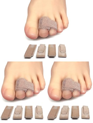 Image of ZenToes Hammer Toe Straightener, Broken Toe Splint & Buddy Wraps, 4 Ct (Pack of 3)
