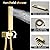 AYIVG Rain Shower Body Spray Jets System Bathroom Body Brass Brushed Gold 12 Inch Ceiling Rainfall Shower System Body Jet Mixer Set