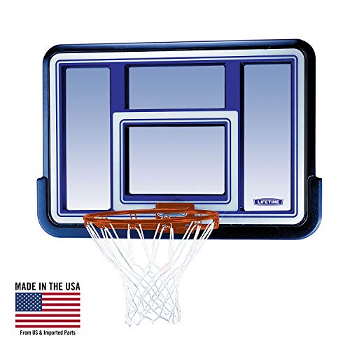 Lifetime 73650 44 Inch Shatterproof Backboard and Rim Combo Kit (Renewed)