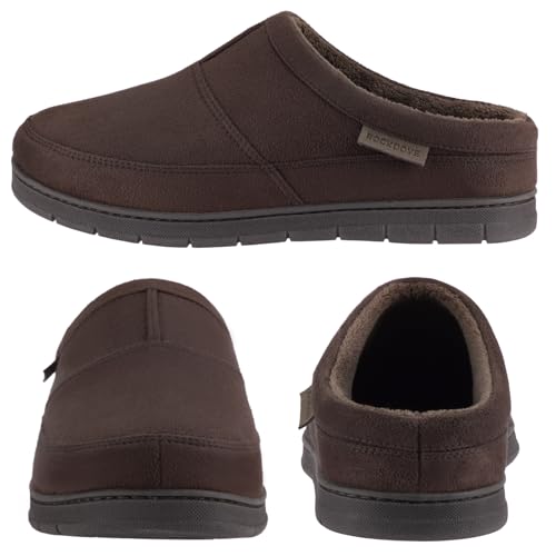 Image of RockDove Men's SoftStride Faux Suede House Slipper