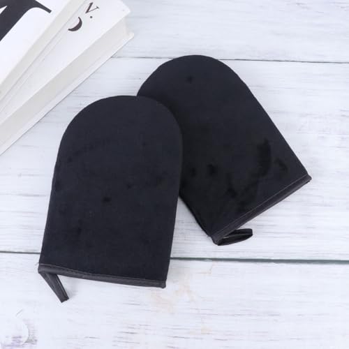 Healeved 4 Pcs Self Tanning Applicator Mittens Sun Screens Lotion Mini Face Tanning Mitt Face Applicator Mitt Self Tanner Mitt Tanning Exfoliator Mitt Bath Mitt Sunscreen Essential Oil - Image 4