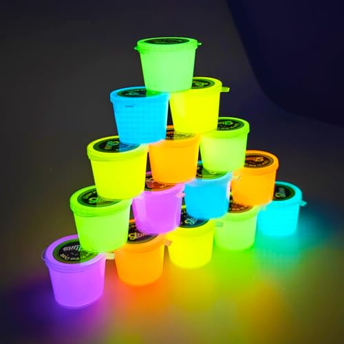 image for LANUMIONG 15 Pack Glow in The Dark Slime, Crystal Galaxy Slime, Includ