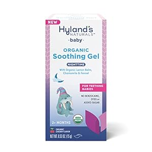Hyland’s Naturals Baby – Organic Night Oral Soothing Gel, with Chamomile, Calendula, & Fennel, Natural Relief of Oral Discomfort, Irritability & Swelling, Easy-to-Apply, Ages 2 Months & Up, 0.53 Ounce