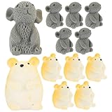 Idéales pour la photographie : ces figurines sont parfaites comme accessoires photo, ajoutant une touche de fantaisie à toutes vos photos. figurines miniatures d'animaux en résine