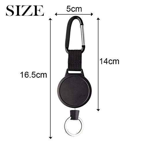 KUUQA Heavy Duty Retractable Keychain