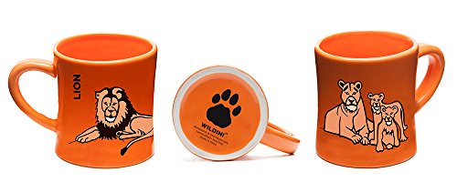 Wildini Bittymugs For Kids Lion/Rhinoceros - Kid Sized Mugs, 4Oz Ceramic, Bpa Free, Waldorf Preschool Mug, Kids Cup, Animal Mug Set, Hot Chocolate Mug, Milk Mug, Espresso Mug, Gift For Kids #TOP1