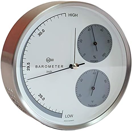 Barigo Weather Station, Stainless Steel, 160 mm - No. 351 US Version °F/Inch