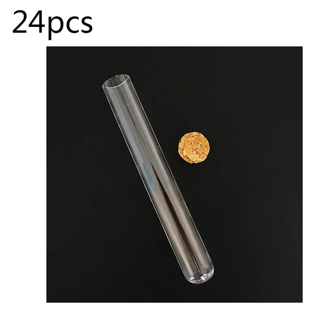 Équipements et fournitures de laboratoire Lot de 24 tubes en verre 20 x 150 mm avec bouchon liège for laboratoire