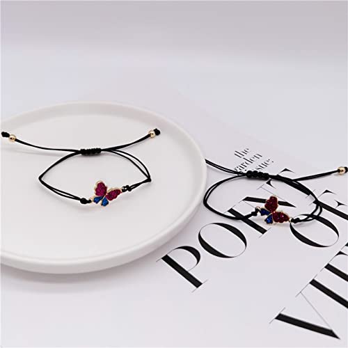 Best Friend Bracelets Gifts for Women No Matter Where We Go Bracelet for BFF Besties Christmas Birthday Gifts for Mother Daughter Matching Butterfly Bracelets for 2 Sisters - Image 4