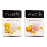 PROTIFIT - High Protein Lemon & Pink Lemonade Fruit Drink 2 Pack, 15g Protein, Low Calorie, Sugar Fr