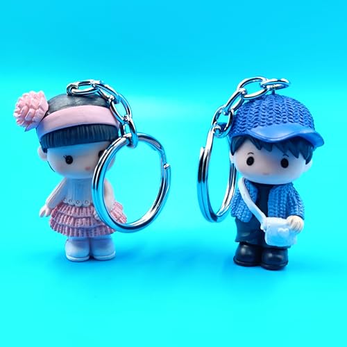 Image of Cute Couple Keychain for Boyfriend and Girlfriend | Keychain for lovers | Cute Couple Gift for Loved Ones, Friends, or Special Occasions, anniversary gift