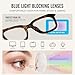 Jectieey Blue Light Blocking Glasses for Women Men,Oversize Fashion Squre Anti Eyestrain Glasses for Gaming/Reading/TV(black)