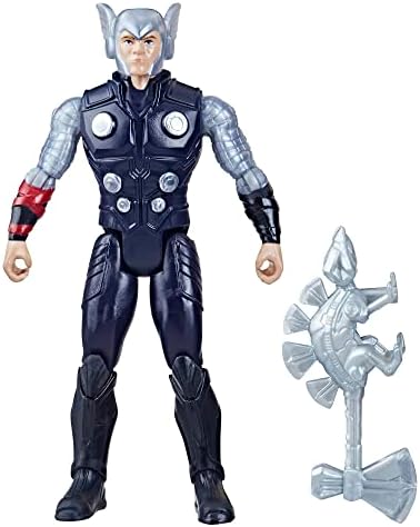Marvel Mech Strike Mechasaurs Thor Action Figure, 4-Inch, with Weapon Accessory, Marvel Toys for Kids Ages 4 and Up
