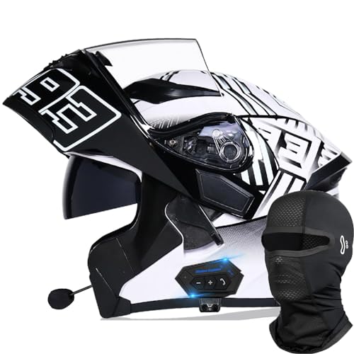 Casque de moto modulable Bluetooth intégral avec pare-soleil taille M 57-58