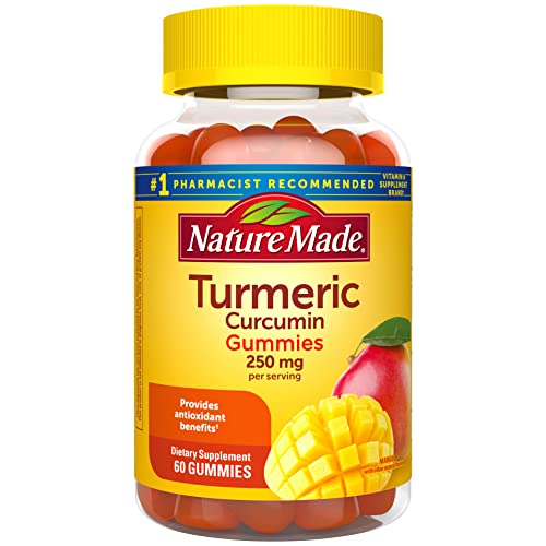 Nature Made Turmeric Curcumin 250Mg Per Serving, Dietary Supplement For Antioxidant Support, 60 Gummies, 30 Day Supply #TOP13