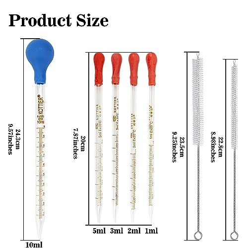 Omoojee 03 6Pcs Glass Pipettes Dropper thumb #1