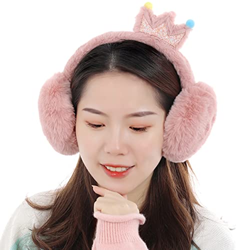 FRCOLOR 1pc Boy Girl Warm Earmuff for Outdoor Use Cute Pattern Soft Faux Fur Ear Protector for Boys and Girls Great for Birthdays and Holidays4