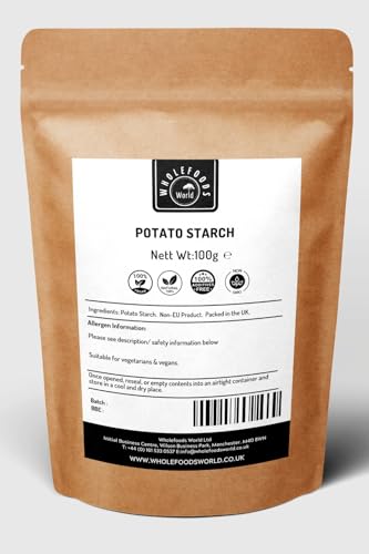 Potato Starch | Thickening Baking & Gluten-Free Cooking | Vegetarian and Vegan Friendly | Packed in Kraft Paper Pouch (100g)