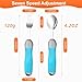 Forzaddik Comfort Grip Adaptive Utensils,Weighted Silverware Utensils Provide Several Grasping Positions for Arthritis, Hand Tremors, Elderly and Parkinson's Patients (Blue)