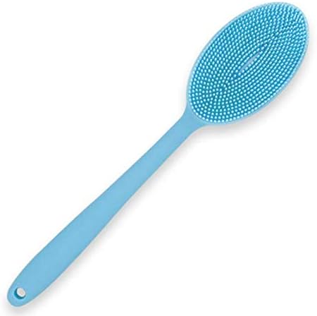Wolf War Loofah Exfoliating Body Scrubber 2 in 1 Face And Body Silicone Scrubber - Silicone Shower Brush Bath Sponge Loofa
