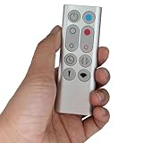 Replacement Remote Control Compatible for Dyson Pure Hot+Cool Fan Purifying Heater HP00 HP01, Part NO.967197-13 (Sliver)