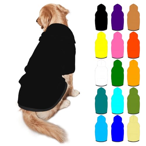 Mynvzrk Custom Dog Hoodie Personalized Photo Text Logo Name Dog Clothes, Soft & Warm for Puppy...