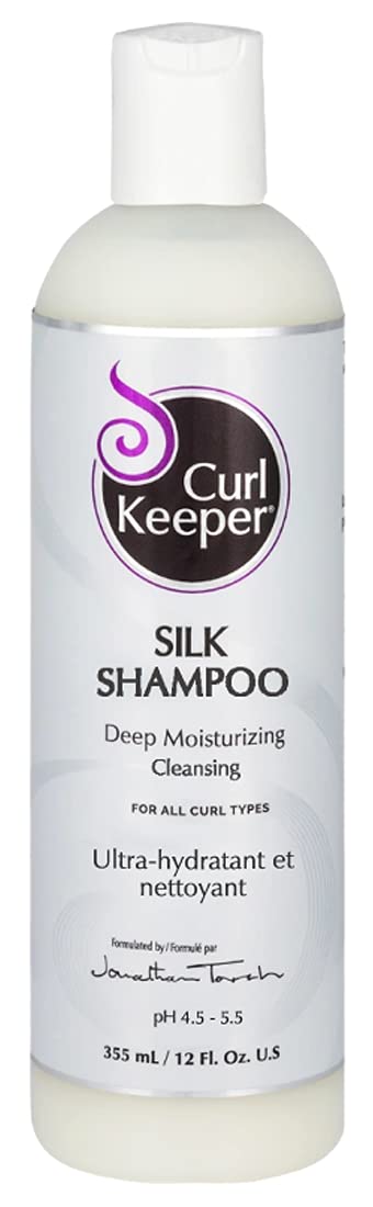Curl KeeperSilk Shampoo - Deep Moisturizing and Cleansing With Silk Amino Acids To Nourish for All Types of Curly Hair (12 oz)
