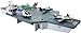 Matchbox Aircraft Carrier Playset,10 Die-Cast Sky Buster Toy Airplanes & 1 Die-Cast 1:64 Scale Toy Car, Expands to 20 Inches, Includes Missile Launcher & Storage