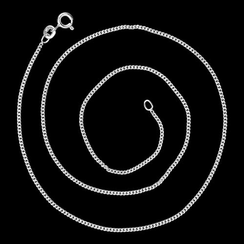 18 inch Curb Style Chain 925 Sterling Silver Jewelry DGC10332
