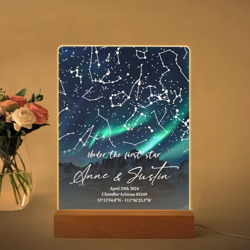 Lámpara de Mesa con Mapa Estelar Personalizado miniatura 2