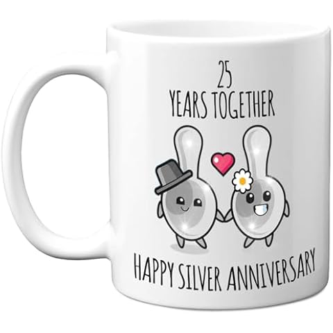 25th Anniversary Mug Gift for Couples Cover
