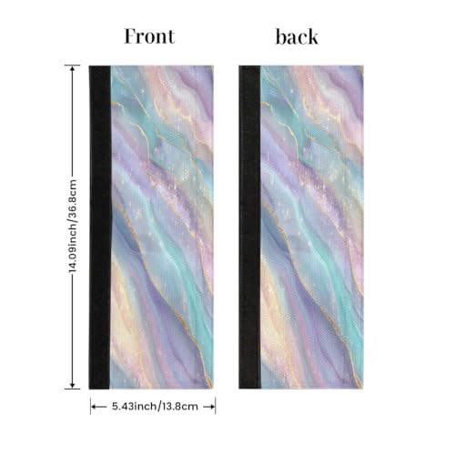 Image of Refrigerator Door Handle Covers Set of 2 Color Marble Texture Washable Fridge Dishwasher Mocrowave Oven Stove Decor Protector Handle Cover Keep Kitchen Appliance Clean from Food Stains Decorate