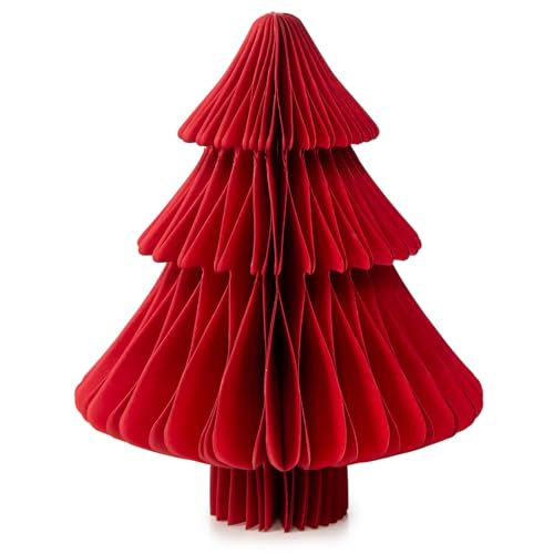Logbuch-Verlag roter Papierbaum Weihnachtsbaum Figur aus Papier...