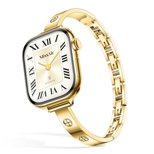 Missair Slim Bands Compatible with Apple Watch 38mm 40mm 41mm 42mm 44mm 45mm 46mm 49mm for Women...