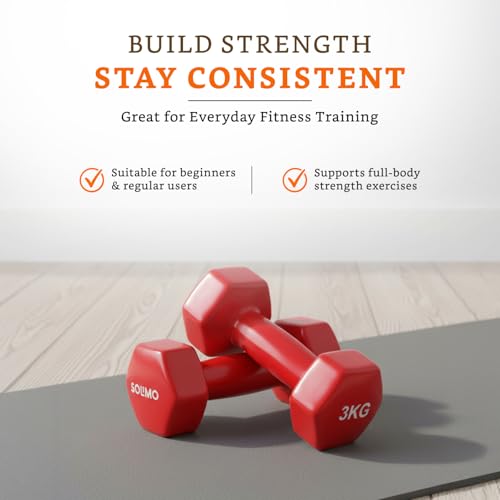 Image of Amazon Brand - Solimo Vinyl Dumbbell