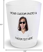Vista 7 de Vasos de Chupito Accesorios de Bar Foto Personalizada Imagen y Texto Suministros de Bar de Alcohol 1 Vaso de Cerámica 2 Oz