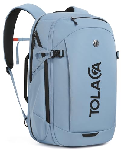 Tolaccea Travel Laptop Backpack 32L TSA Friendly Flight Approved Computer Work Business Bag Water-resistant Carry on Luggage Durable Casual Daypack College Rucksack for Men Women