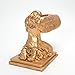Kneeling Ark Angel Statue, Shittim Wood Arc of The Covenant Replica, Cherub Decor Statue, Praying Figurine Sculpted Wings for Home or Garden, Gold Finish Innovative Indoor Movie Props (9.4