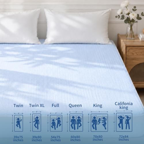 Image of Safe and Sound Waterproof Mattress Protector - Breathable Noiseless - Oeko-TEX Machine Washable - Fits 8-18 inch Deep Pockets Mattress Cover Cooling Twin
