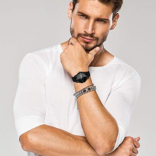 Image of PIRASO Luxury Analogue Men's Watch (Black Dial Black Colored Strap)