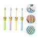 VALICLUD 4Pcs Cartoon Toothbrush Soft Bristle Young Oral Care Adorable for Ages Encourages Healthy Brushing Habits Includes