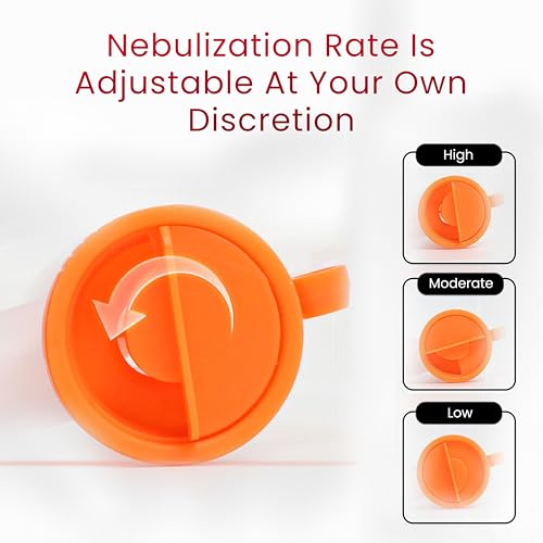 Image of Contec NE-J01 Portable Nebulizer for Adults and Kids, Compact Compressor Nebulizer with One-Button Operation, Adjustable Mist, Fine Particle Delivery, Low Medication Waste