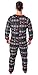 Marvel Adult Unisex Superhero Trio Ugly Sweater Allover Print One Piece Pajama Union Suit (S/M) Multi